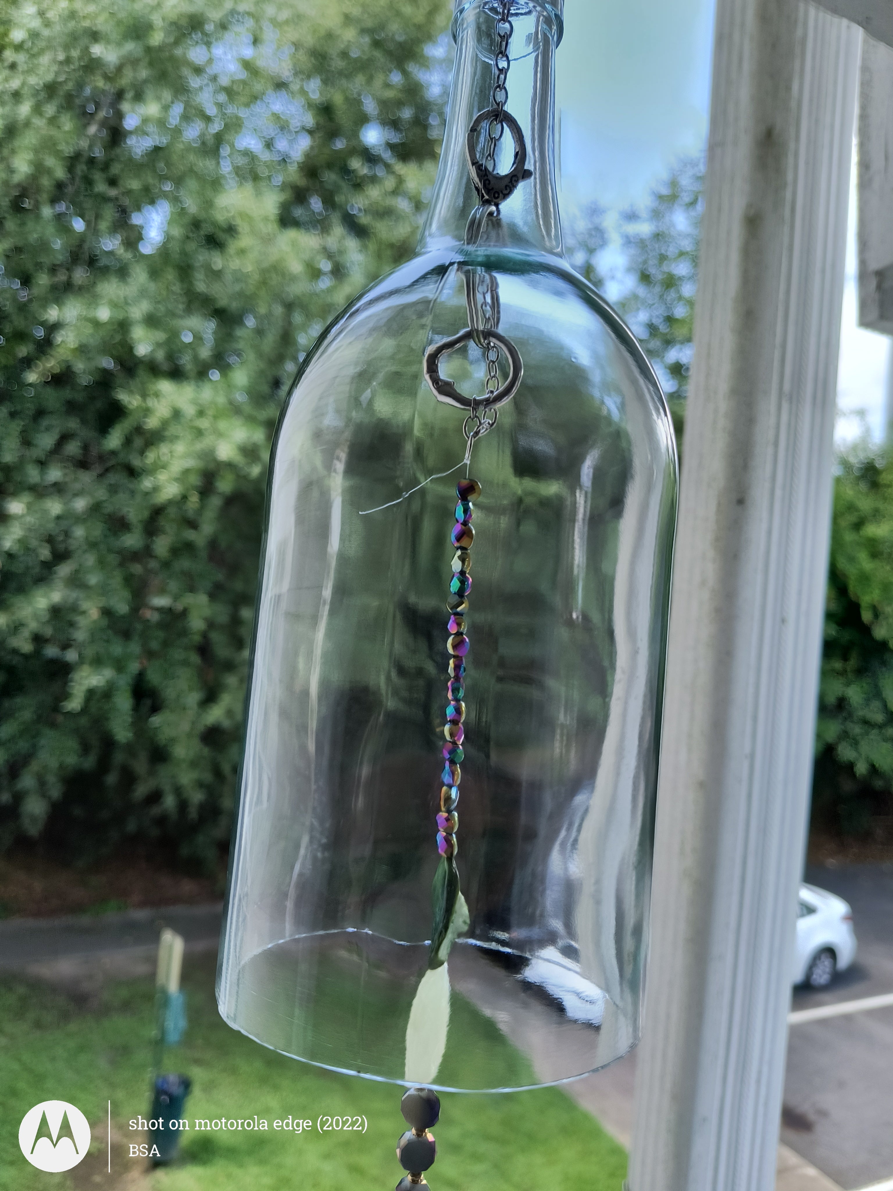 Glass wind chime