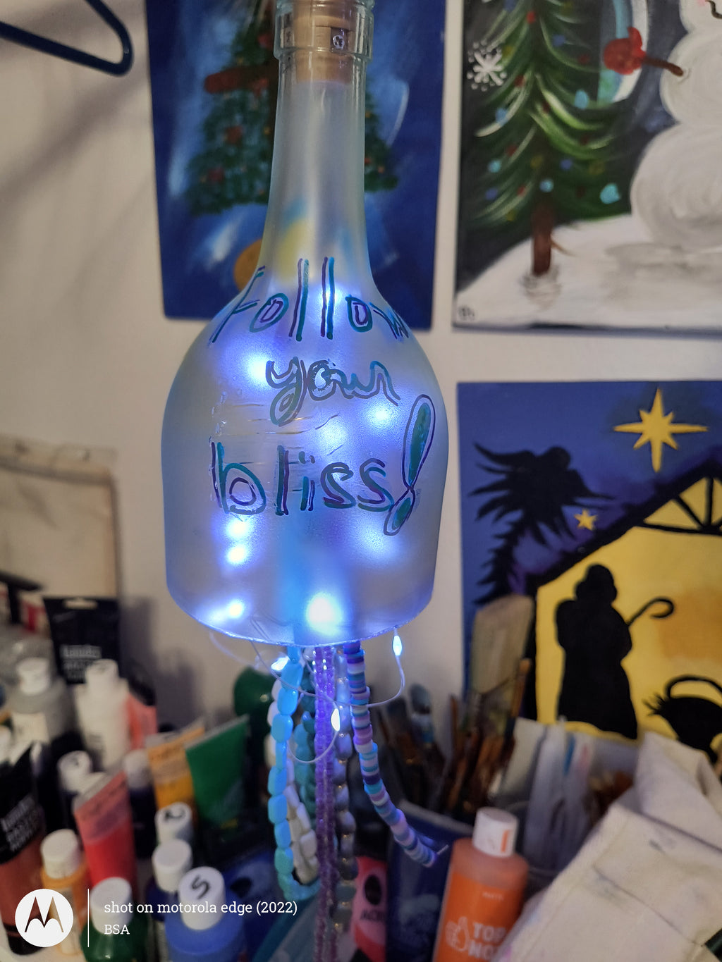 Butterfly glass wind chimes